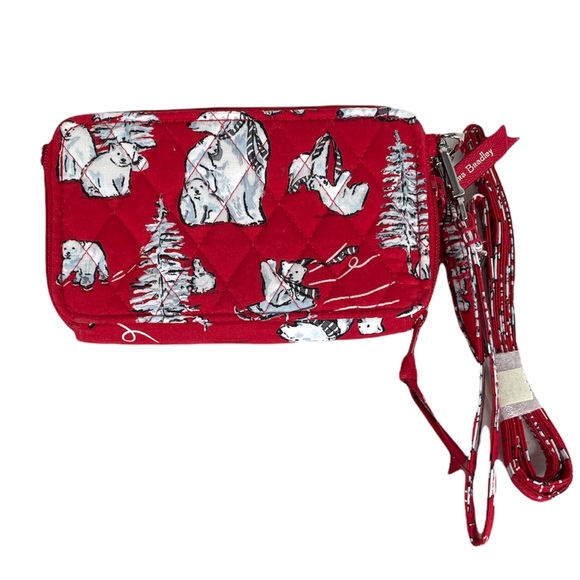 Vera Bradley RFID All in 1 Crossbody Beary Merry Red - Picture 2 of 8